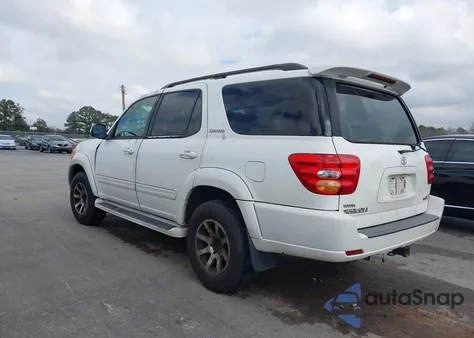 2002 Toyota Sequoia Limited V8 z USA, uszkodzony, nr VIN 5TDZT38A32S124602